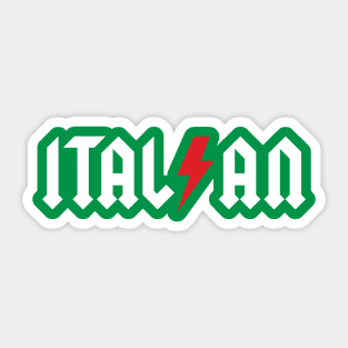 Italian (green, red) Sticker